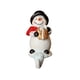 thumbnail image 2 of Christmas Snowman Hooks Decorative Resin Snowman Mini Ornament Gift Christmas Gift Boxes, 2 of 7