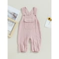 thumbnail image 2 of GXFC Infant Baby Girl Boy Suspender One Piece Jumpsuit Newborn Sleeveless Rompers Shorts Overalls Toddler Casual Bodysuit Clothes 0-24M, 2 of 8