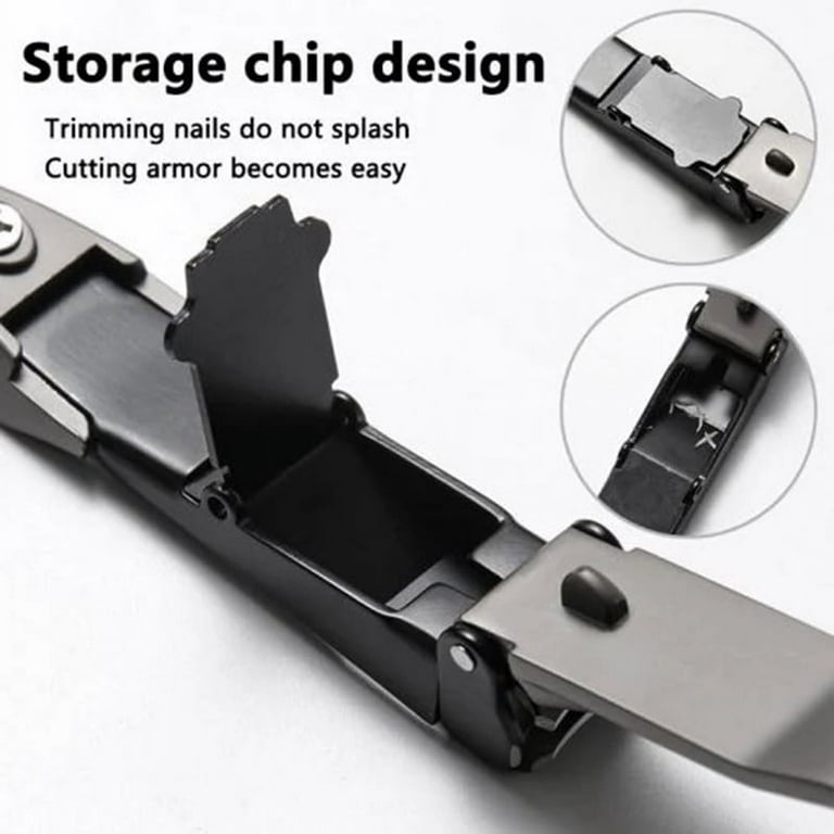 High Qu Splash Proof Nail Clipper with Built-in Nail Debris