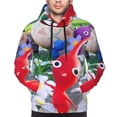 thumbnail image 5 of Lsque Pikmin Pattern Casual Men's Hoodie,Hooded Sweatshirt with Kangaroo Pocket,Pullover Hoodie-XX-Large, 5 of 8