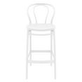 thumbnail image 3 of Luxury Commercial Living 41.75" White Solid Outdoor Patio Bar Stool, 3 of 6