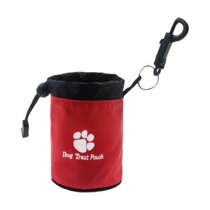 Decodeary Reward-Based Training Made Easy With Dog Treat Pouch Portable Training Treat red