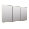 thumbnail image 4 of Glass Warehouse Stainless Steel Square Medicine Cabinet Satin Brass, 4 of 5