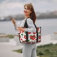 thumbnail image 4 of Zufioo Hand Drawn Tomatoes Pattern Hand-held Travel Bag, Waterproof Adjustable Shoulder Strap Crossbody Duffel Bag, Suitable for Work, Short trips, Sports, 4 of 8