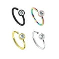 thumbnail image 4 of Luxe Modz 4PCS Nose Hoop Rings 20 Gauge Annealed Ion Plated Surgical Steel Wiith 4 Different Style, 4 of 4