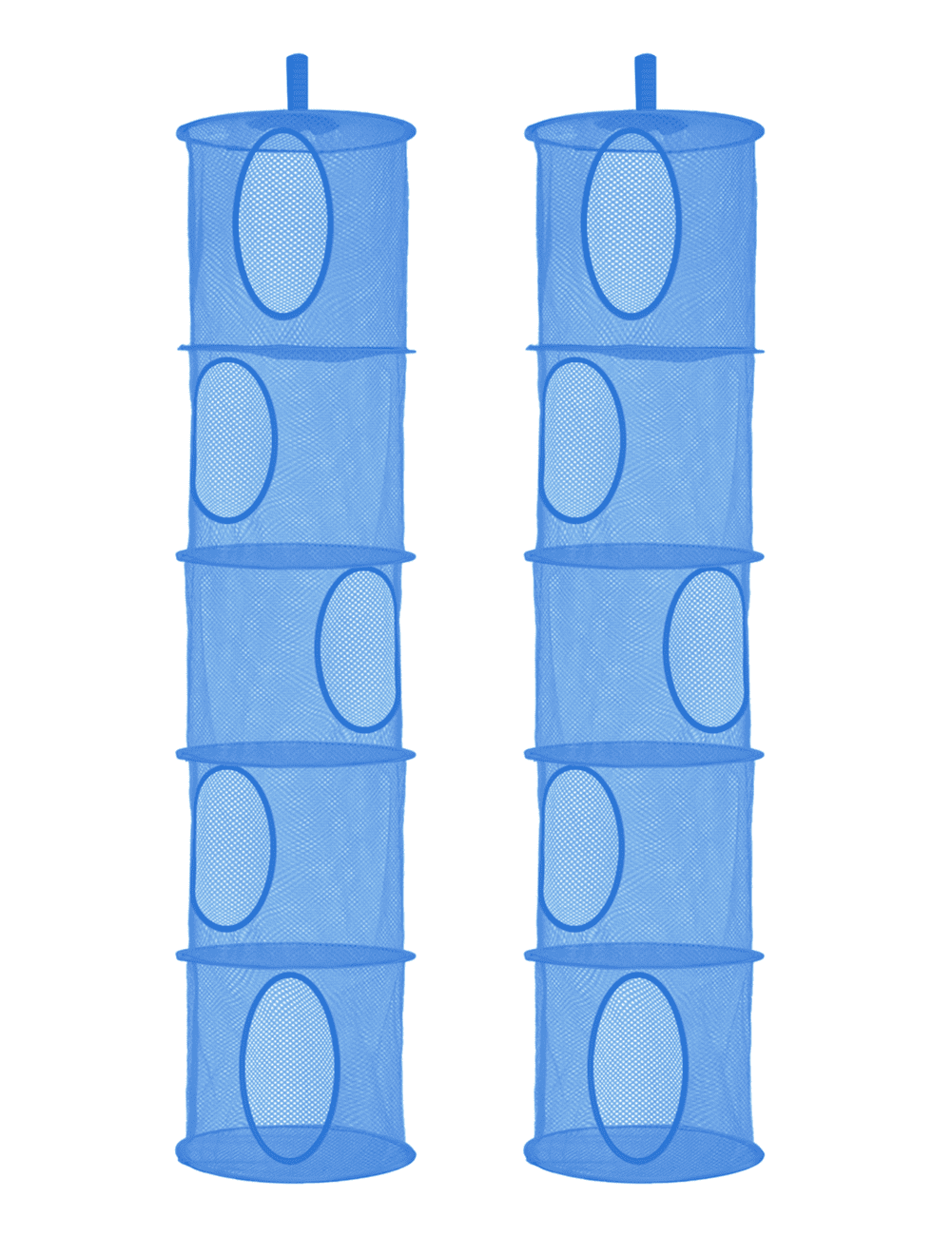 2Pcs Hanging Mesh Space Saver Bags Organizer, Foldable Storage