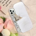 thumbnail image 6 of Compatible with iPhone 15 Pro Plush Furry Case with Luxury Bling Rhinestones for Women Girls Cute 3D Diamond Fox Cover Case Winter Warm Soft TPU Shockproof Protective Cover, White, 6 of 13