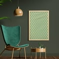 thumbnail image 2 of Blue Mandala Wall Art with Frame, Repetitive Flower Ornaments Eastern Motifs Detailed Illustration, Printed Fabric Poster for Bathroom Living Room, 23" x 35", Laurel Green and Cream, by Ambesonne, 2 of 2