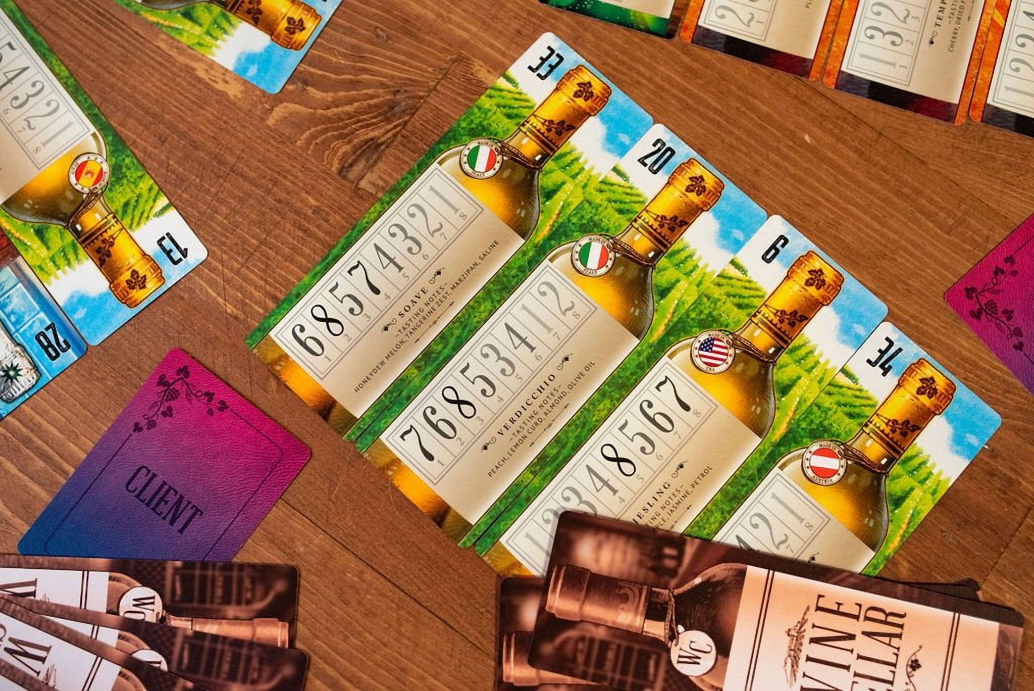 Wine Cellar, Fast Playing Card Game for 1 to 8 Players Ages 10 and up - 25th Century Games