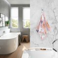 thumbnail image 2 of Yayeee 2 Pack Hand Towels for Bathroom 100% Cotton 16" x 28" Soft Absorbent Kitchen Towel, Cartoon Halloween Ghosts, 2 of 7