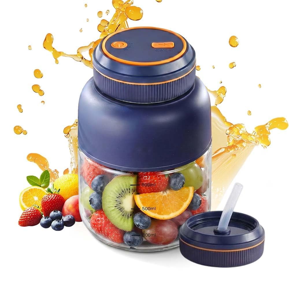45 oz Portable Wireless Juicer Cup with 38 Blades,USB Rechargeable Blender Bottle Electric for Fruits & Vegetables
