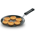 thumbnail image 2 of Hawkins L56 Futura Hard Anodised Flat Tava Griddle 10 in. - 4.88mm with Plastic Handle in Black, 2 of 3