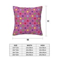thumbnail image 2 of Throw Pillow Covers, colorful dot pattern Soft Square Pillow Cases with Invisible Zipper for Couch Bed Sofa, Farmhouse Fall Home Decor 18"x18", 2 of 7