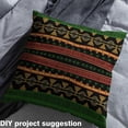 thumbnail image 2 of Homewish Ancient Boho Geometric Fabric by the Yard 1 Yard,Bohemain Stripes Lines Home Decor Fabric by the Yard,Orange Blue Black Sewing Fabric For Men Women,Super Cozy Room Decor, 2 of 6