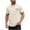 Beige, variant on Men's Cotton Short Sleeve Tshirt Crew Neck Graphic Tee Summer Loose Casual Going Out Tops Yellow L