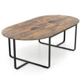 thumbnail image 1 of Costway 95" Conference Table for 10-12 People 2 Cable Management Grommets for Office Brown, 1 of 10
