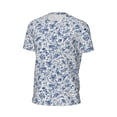 thumbnail image 6 of Wukai Rabbit And Butterfly Print Men's Short-Sleeved Mesh T-Shirt,Quick-Dry Short Sleeve Workout T-Shirt-, 6 of 8
