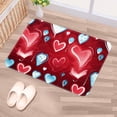 thumbnail image 5 of Valentine's Day Non-Slip Machine Washable Polyester Floor Carpet Office Rug Chair Mats, 5 of 6