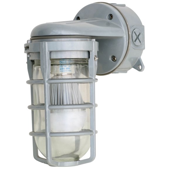 Woods L1707SVCH Traditional 100W Incandescent Weather Industrial Light - Chrome