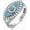 5, variant on 925 Sterling Silver Evil Eye Ring Vintage Turquoise Evil Eye Turkish Ring Women's Birthday Gift (5-9)