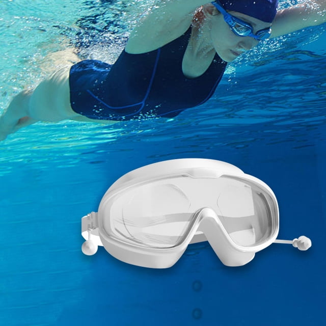 Myopia Swimming Goggles Swim Glasses Clear View Glasses with Earplugs Comfortable Men Women Waterproof Anti Fog Diving Eyewear He Qiyong unisex