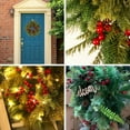 thumbnail image 6 of Christmas Wreath, 20 LED 16 Inch Spruce Berries Pine Cone Garland Artificial Holly Leaves Xmas Wreath for Home Party Indoor and Outdoor Use, 6 of 6
