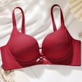 thumbnail image 6 of Gytharion Women's Push Up Bras Solid Color V Neck Adjustable Straps T Shirt Bras Smooth Everyday Underwire Bras, 6 of 7