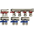 thumbnail image 5 of DMNI 3/4" Port Ball Valve Brass Pex Manifold - 6 Loops - With Brackets - for 1/2" Pex Tubing, 5 of 9