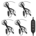 thumbnail image 1 of FSLiving Auto Off Timer 14.7'/4.5M Smooth Wire with Timer Electrical Cord for DIY Retro Style Replacement Open Wires Turn ON/OFF Switch Plug-in Cord（Black）, Customizable, 4 PCS, 1 of 5