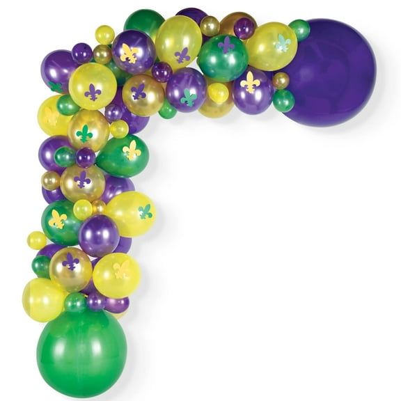 Mardi Gras Party Decoration Balloon Garland Kit (1ct)