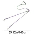 thumbnail image 3 of Double Dog Leash With Foam Handle Gradient Nylon Rope For Two Dogs Double Hook Walking Lead For Small To Medium Dogs, 3 of 6