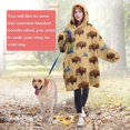 thumbnail image 4 of Yellow Buffalo Mountain Pattern Wearable Oversized Blanket,Wearable Blanket Hoodie for Adults,Cozy Hooded Blankets with Super Pockets,Super Warm Fuzzy Pullover for Women & Men, 4 of 6