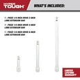 thumbnail image 4 of Hyper Tough 1/4-inch Drive Extension Bar Set, 2, 4, & 6-inch, 4 of 13