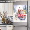 thumbnail image 6 of Christmas Santa Drives Truck Dishwasher Magnet Covers for The Front Magnetic Dishwasher Decorative Cover Home Cabinet Decals 23" x 26" Refrigerator Door Decor, 6 of 6