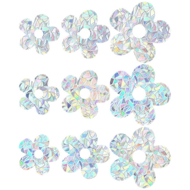 ADDHAT 9Ud Adhesivos Estáticos Para Con Floral Multicolor Para Puertas Y