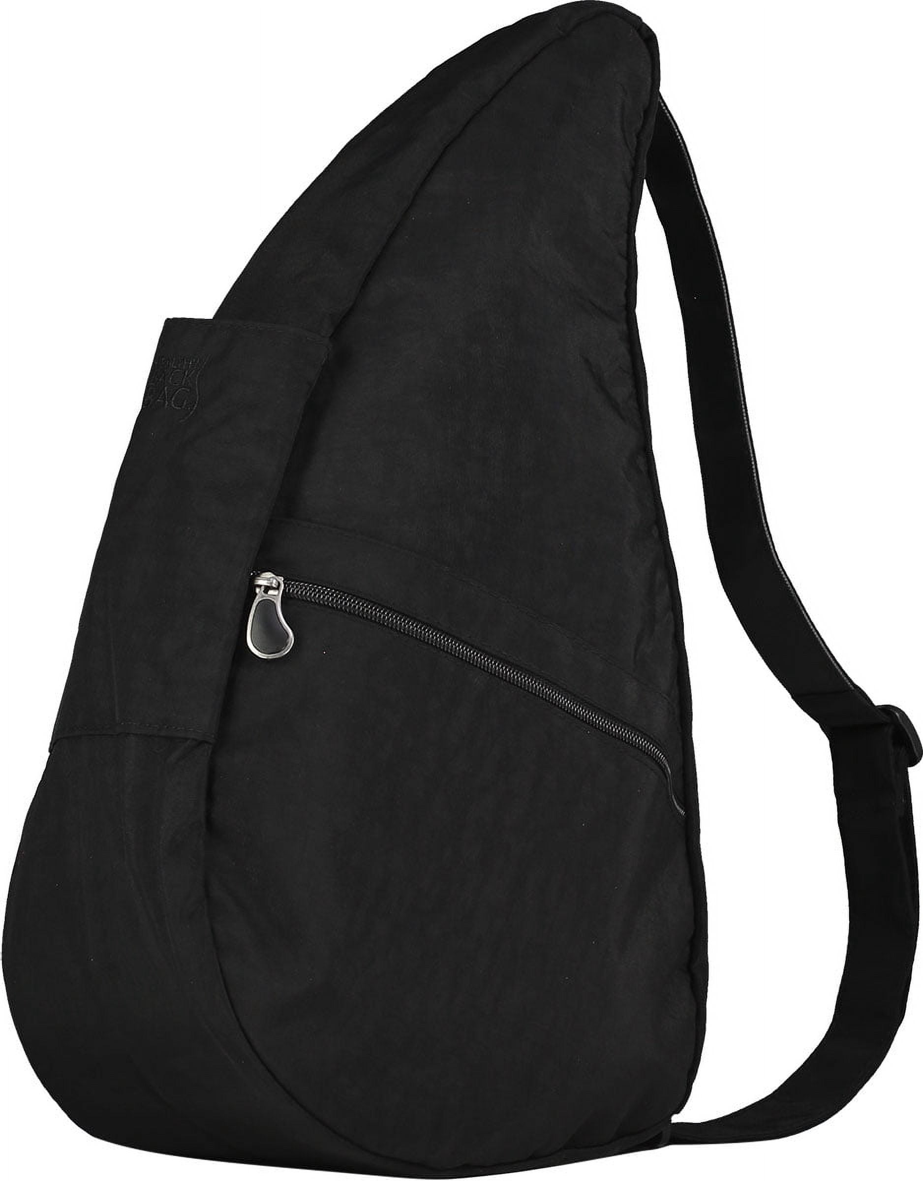 AmeriBag 19" Nylon Crossbody Sling Healthy Back Bag (Black)