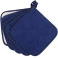 thumbnail image 2 of FFIY 100% Cotton Kitchen Everyday Basic Terry Pot Holder Heat Resistant Coaster Potholder for Cooking and Baking Set of 5 Grey Dark Blue Potholder Dark Blue Potholder, 2 of 8