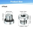 thumbnail image 3 of Uxcell 4-Pack M10x1.5mm Tapón de ajuste de tubería con cabeza hexagonal interna, tapón de socket de acero inoxidable con tornillo de sellado O-Ring, 3 of 6