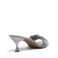 thumbnail image 3 of Sandalias DREAM PAIRS SDHS2216W Tacones Plateados con Pedrería, 3 of 4