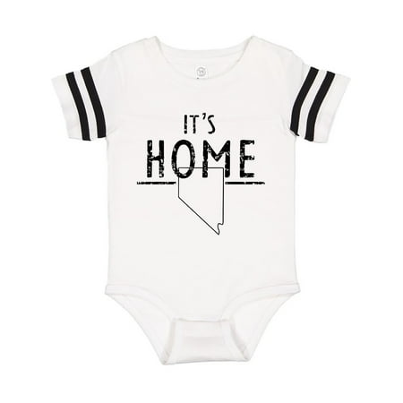 

Inktastic It s Home- State of Nevada Outline Distressed Text Gift Baby Boy or Baby Girl Bodysuit
