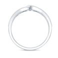 thumbnail image 3 of Rosec Jewels Lab Grown Diamond Anniversary Ring - Interlock Ring - EF-VS Quality Certified, 14K White Gold, US 4.00, 3 of 9