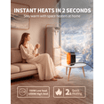 thumbnail image 3 of JKjoy Space Heater, Portable Electric Heaters for Indoor Use with Overheat Protection, PTC Ceramic Fast Safety Heat for Office Bedroom Home, 3 of 7