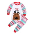 thumbnail image 4 of Pijamas navideños para bebés, conjunto de pijamas navideños de Papá Noel para niñas y niños, pijamas de algodón para niños pequeños, ropa de dormir de Año Nuevo, conjunto informal para niños, 4 of 4