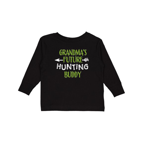 Inktastic Grandmas Future Hunting Buddy Boys or Girls Long Sleeve Toddler T-Shirt