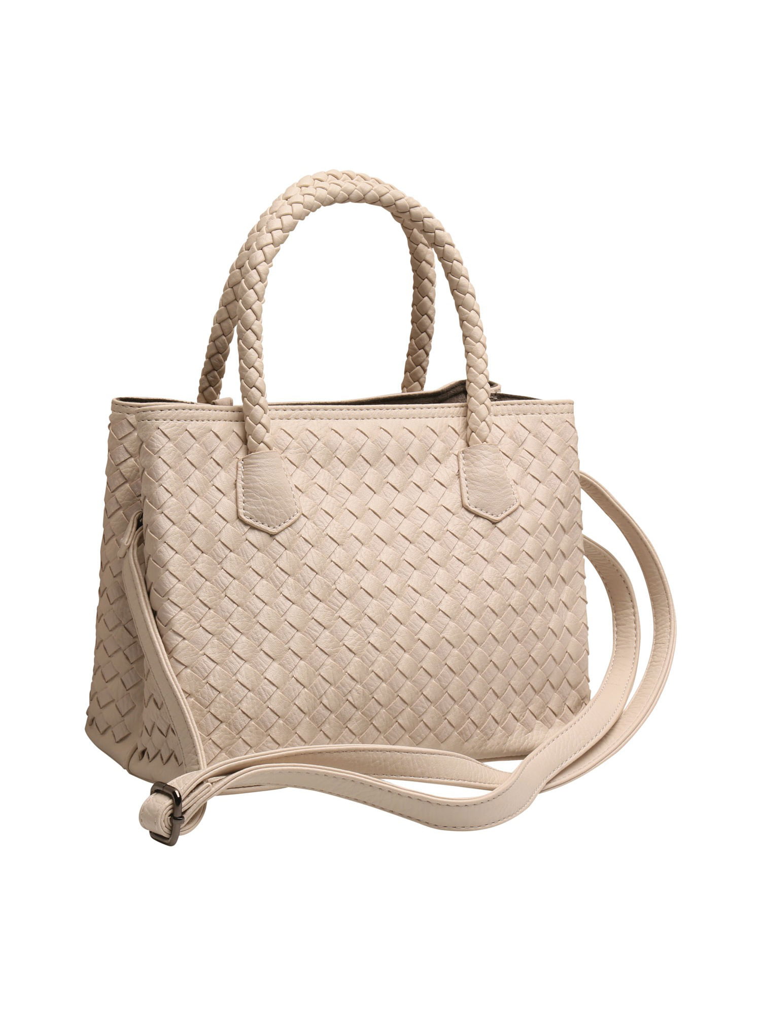 Oversized vintage Cabrelli Canada grey basket weave vinyl handbag large clutch purse gold details