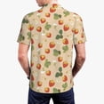 thumbnail image 4 of Daiia Floral Strawberr Pattern Men’s Polo Shirts,Solid Deck Shirt,Classic Fit, Breathable Cotton Polo for Casual and Sport Wear-, 4 of 9