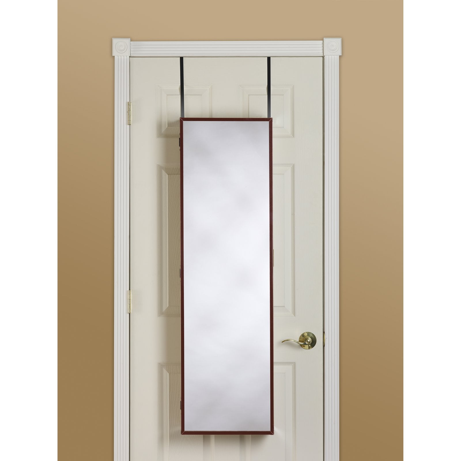 Mirrotek Over The Door Beauty Armoire With Vanity Table Walmart Com