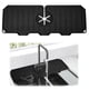 thumbnail image 3 of Cateissary Tapete protector contra salpicaduras para fregadero Universal, artesanía exquisita, fácil instalación, tapete absorbente para grifo Organizadores de utensilios de cocina Negro, 3 of 6