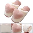 thumbnail image 3 of Unisex con forma corazón esponjosas antideslizantes suaves para parejas para interiores (Caqui 40-41), 3 of 9