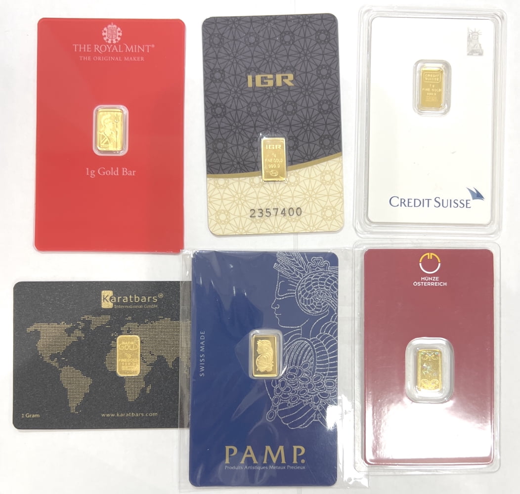 Brand Name 1g Gold Bar - Precious Metals w/Assay Card - Walmart.com